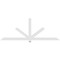 Ekena Millwork Kennewick Architectural Grade PVC Gable Bracket, 96"W x 36"H x 2"D x 4"F, 9/12 Pitch GBP096X36X0204KEN00 - alternate 3